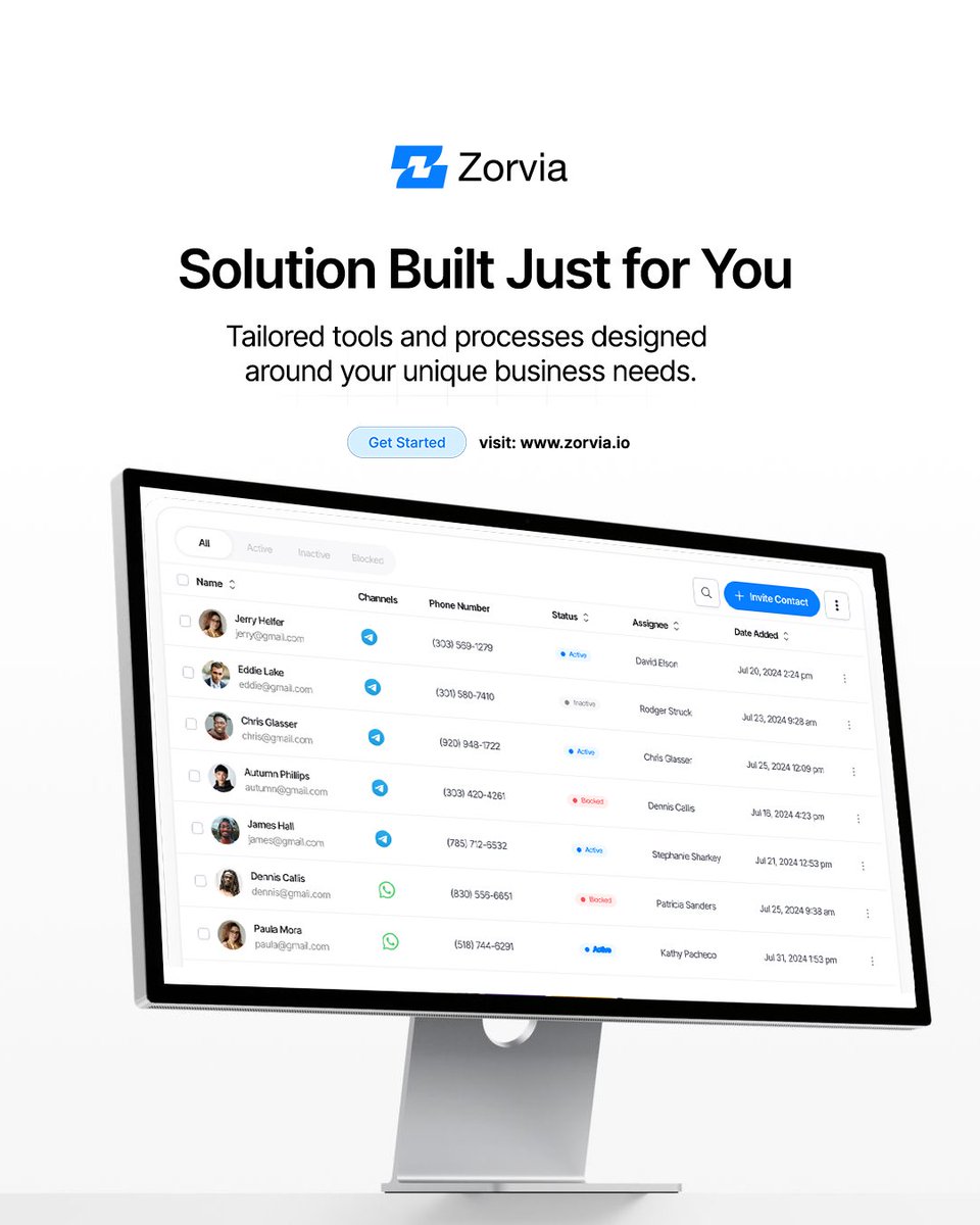 usezorvia's tweet photo. Streamline workflows, stay organized, and grow your business with Zorvia’s tailored contact management solution.

The solution built for your business needs.

Visit https://t.co/klkSO5KSYH to get started. https://t.co/ck77Y1Y2FW