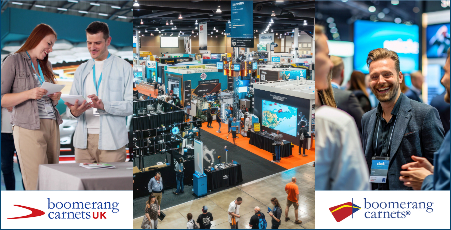 BoomerangCarnet's tweet photo. International Trade Show? GO! Save with an #ATACarnet to Clear Customs. #CarnetIt2026!

Learn more:  https://t.co/AnJEEYIhCG

#tradeshows #b2b https://t.co/4q9qp9sI1m