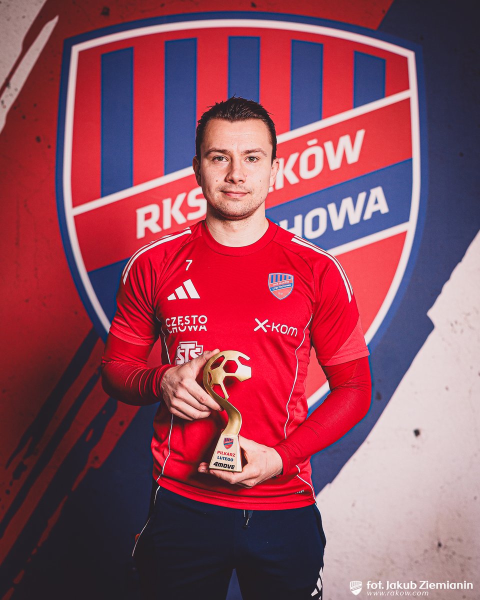 Rakow1921's tweet photo. 7⃣✨

Fran Tudor z nagrodą #4MOVE piłkarza lutego! 👏 https://t.co/xxJEZ5CyQe
