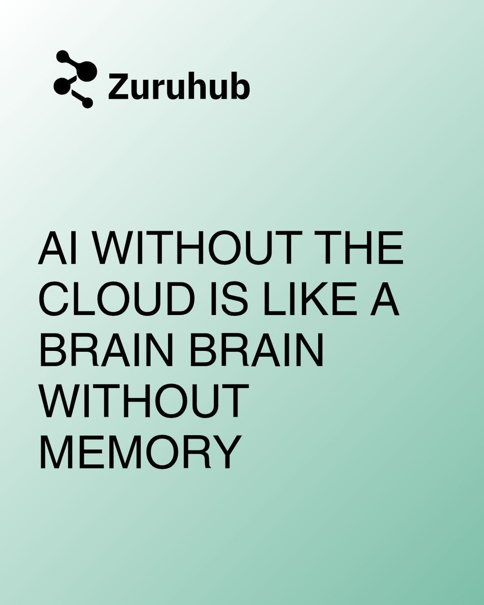 zuruhubweb's tweet photo. AI reaches its full potential with cloud support.
Cloud infrastructure delivers the storage, power, and scalability AI needs to learn, adapt, and create real business impact.
Smart technology starts with a strong foundation.
#Zuruhub #CloudComputing #SmartInfrastructure https://t.co/Dy5vxVq0hu