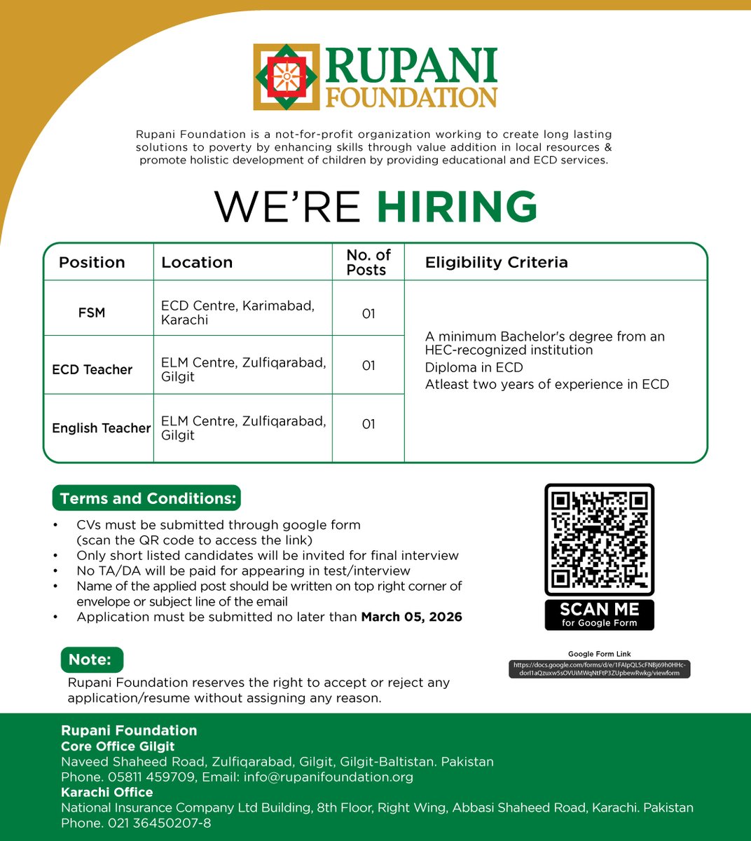 Rupani Foundation Pakistan tweet media