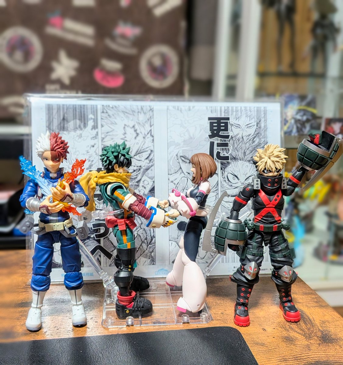 ヒロアカ shフィギュアーツのみんな!! 場面を再現したり、ポストカード