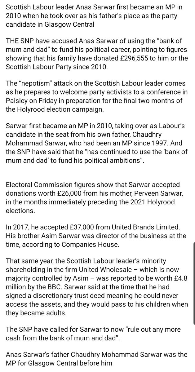 twacorbies749's tweet image. For those who don't know. 
Anas Sarwar funded by his family. 
He's just like you and me though!
Don't vote for these Quisling, Lying, Red Tory Charlatans 
@ScottishLabour 
#LabourLiars 
#ScottishIndependence