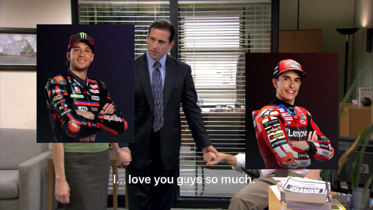 bezqueztararo's tweet photo. MotoGP is back. Bez and Marc on top after the practice and going straight to Q2. Oh, we’re so back, I’m so happy 💗 https://t.co/NTIAjIO68I