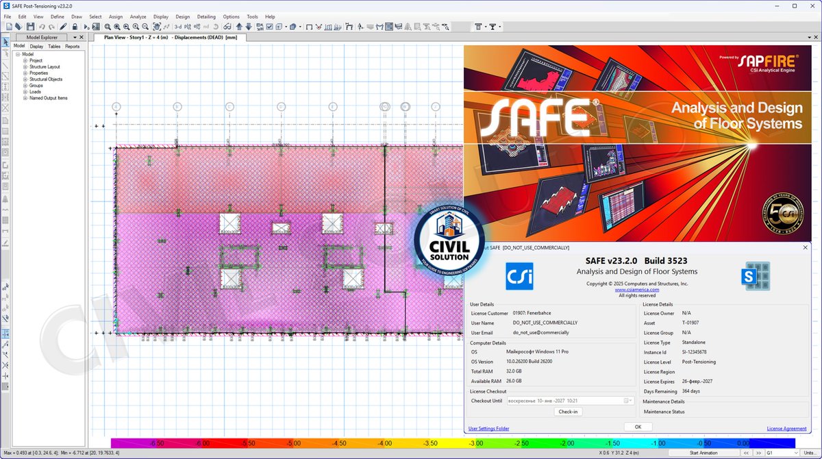 sscscv's tweet photo. 🏗️ CSI SAFE v23.2.0 build 3523
📥 Download Now: https://t.co/XoqSLgErlN
#SAFE #CSISAFE #CSI #ConcreteDesign #SlabDesign #FoundationDesign #StructuralEngineering #StructuralDesign #BuildingEngineering #SeismicDesign #ReinforcedConcrete #RCDesign #CivilEngineering #LoadAnalysis https://t.co/ouJsNzfr9g