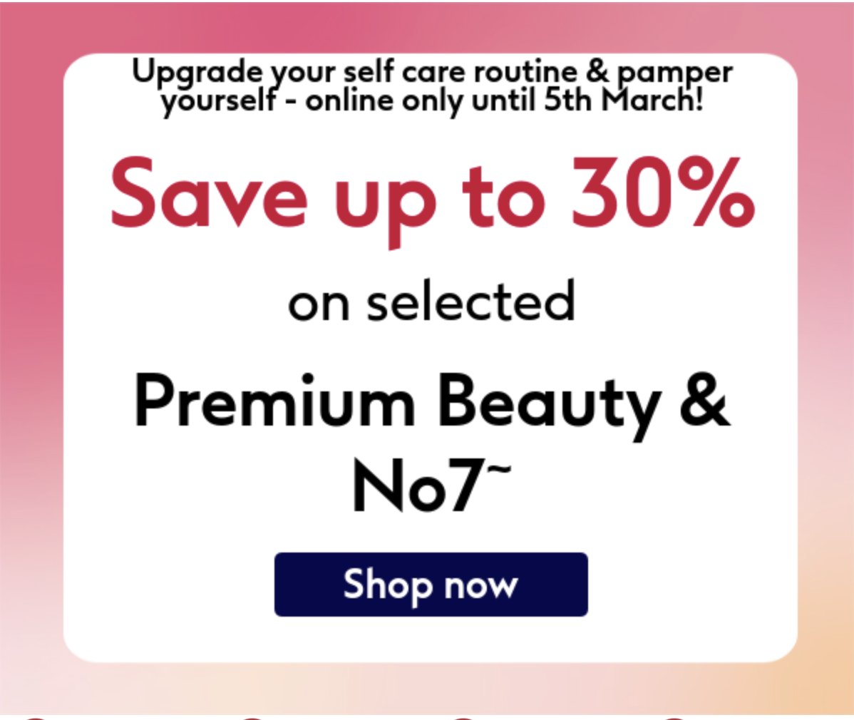 EverythingEnch1's tweet photo. #ad Save up to 30% on selected Premium #Beauty and NO7 products at BootsUK. Plus save 20% when you spend £60 on selected #Fragrance, save 50% on selected NO7 foundations with code NO7SAVE50 and save 10% on selected #ElectricalBeauty with code EBSAVE10. 

 https://t.co/t6jkfB1JHk https://t.co/PoZY1ew5oB