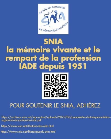 SNIA : Syndicat Nal des #IADE tweet media