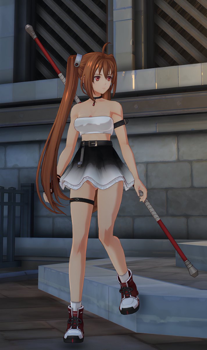 QED_mod's tweet photo. エステル用MODを更新しました。
ダッシュ時の脚部の線やトップスのテクスチャを修正し、より立体的なシルエットへ���ラッシュアップしています。

Mod updated: Fixed textures &amp; improved the 3D silhouette.

#空の軌跡the1st #TrailsintheSky https://t.co/EPp1qlptYO