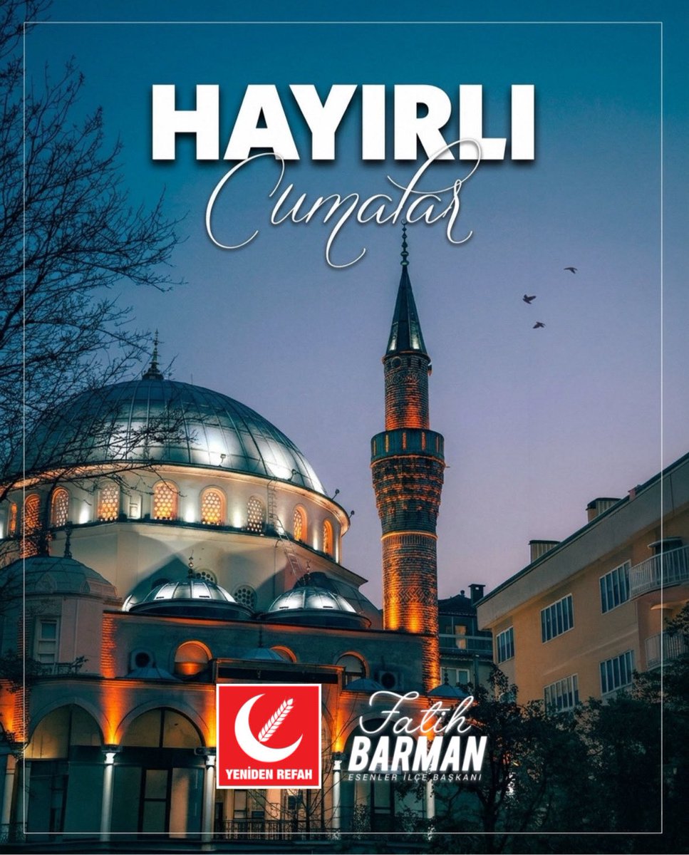 Cumamız mübarek olsun.