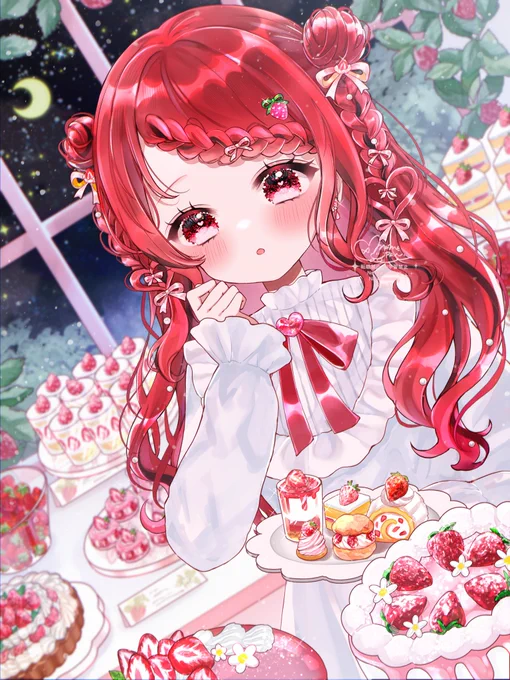 ✧₊ ないしょのいちご時間…✦.°