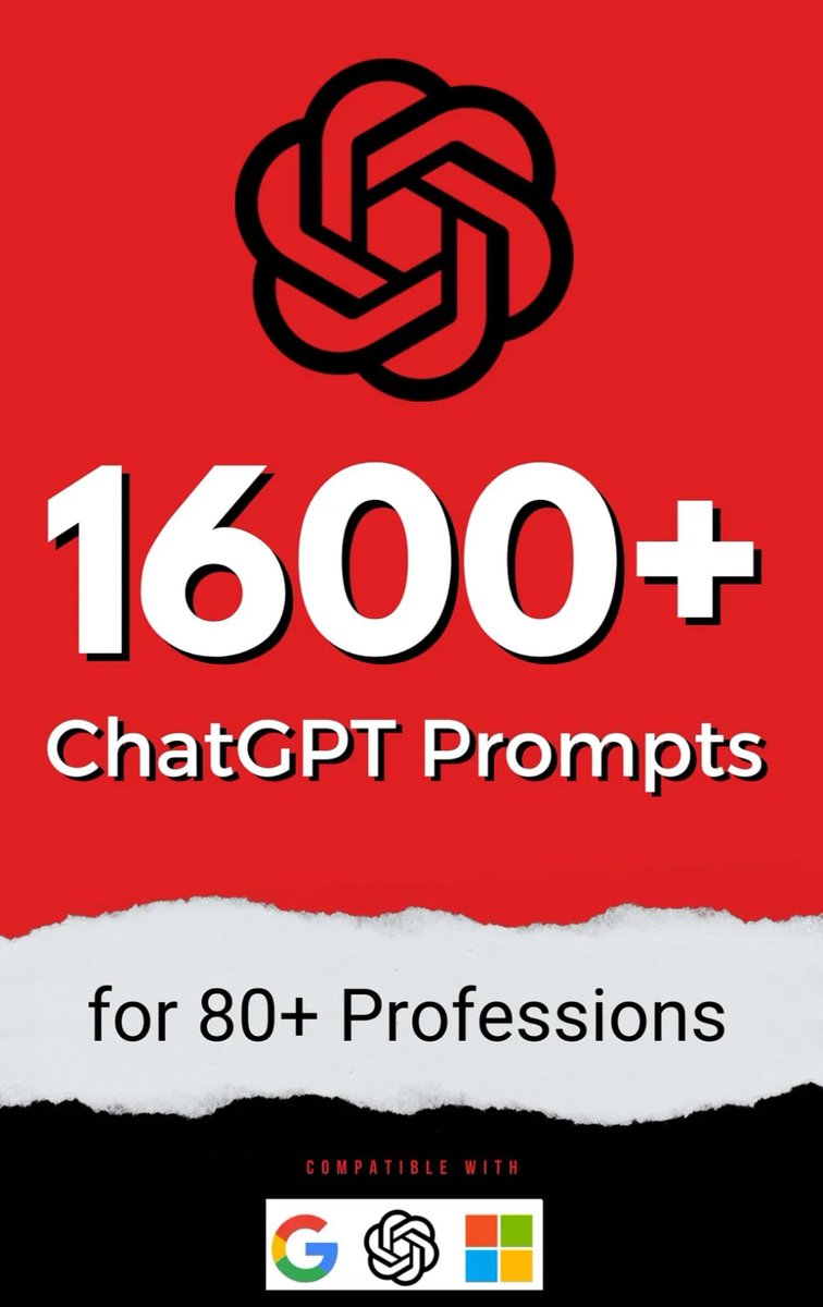 Suryanshti777's tweet photo. This is wild 🤯
Most people don’t fail with AI.
They fail with prompts.

Same tool.
Completely different results.

The difference? Knowing what to ask.

That’s why I compiled 1600+ ChatGPT prompts covering:

• Marketing & growth
• Coding & SaaS
• Content & social media
• Sales & outreach
• Automation & workflows
• And 80+ professions

These are the exact prompt frameworks used to save hours of work and turn AI into a real productivity engine.

How to get it:
Follow me MUST (so i can dm you)
Comment "Prompt"
Rt to help others
