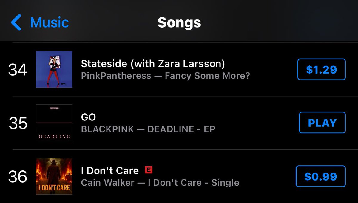 USBU4WAYS's tweet image. US iTunes Chart 🇺🇸

[NEW] 

#GO: #35 
#JUMP: #52
#Champion: #92 
#MeAndMy: #133
#Fxxboy: #188 

Purchase now USA #Blinks: 🚨
⇢ music.apple.com/us/album/deadl…

Sign up to get funded by @USBUFunds: 
⇢ bit.ly/DEADLINEUSAForm

DEADLINE OUT NOW
#DEADLINEWillMakeYouGO 
#BLACKPINKDEADLINE