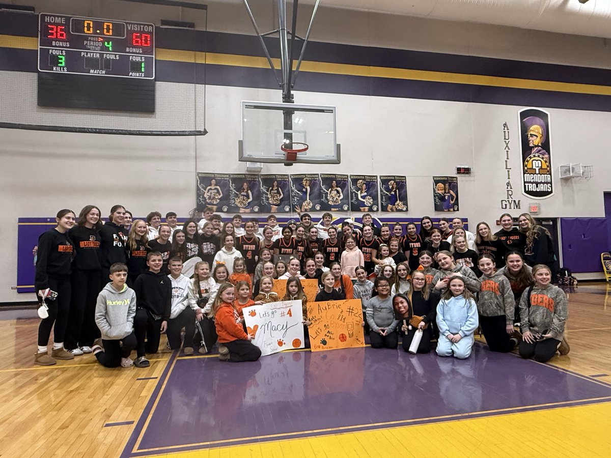 ByronLadyTigers's tweet photo. Lady Tigers pull out a sectional championship against Riverdale.  Next game Monday @ Wilmington 600 pm tip. https://t.co/cOGowGF5Zp