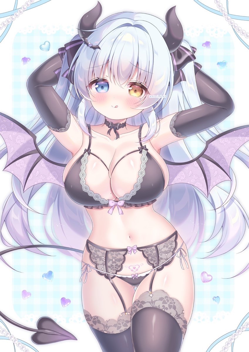 今回は【うちの子・音羽ちゃん】でサキュバス衣装を描きました!
リクエストありがとうございました😈🩵

#Skeb #Commission 