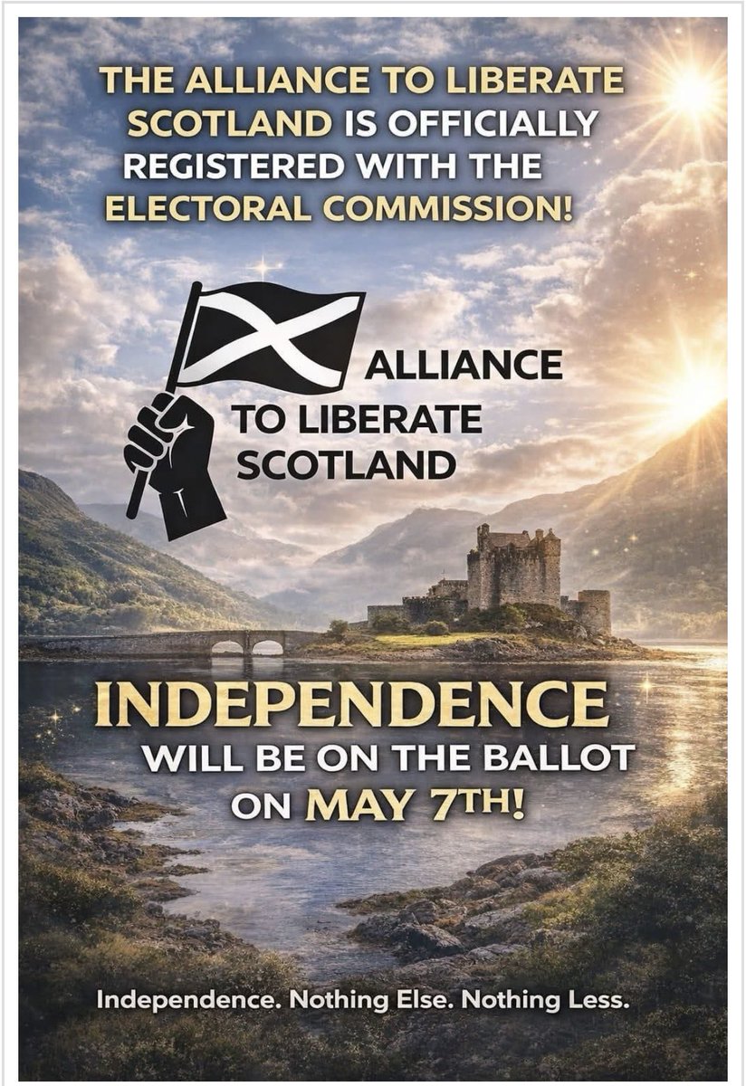 LiberateScot's tweet image. If there’s ever a time that we’re needing to stand together it’s now. 
#CountryBeforeParty
#IndependenceNothingLess
#OutcomesNotIncomes
Vote Alliance To Liberate Scotland 
Independence will be on the ballot in May