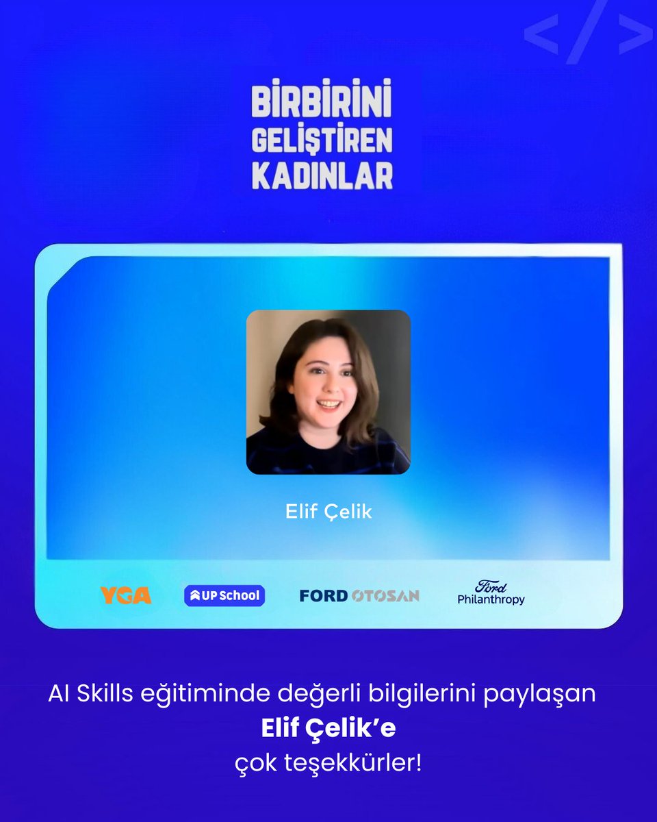 upschoolio's tweet photo. @ygaorgtr, UP School, @fordotosan &amp; Ford Philanthropy iş birliğiyle yürütülen #BirbiriniGeliştirenKadınlar Programı Chapter 2'de, #AISkills eğitimimizi tamamladık. https://t.co/kVj8naE9bY