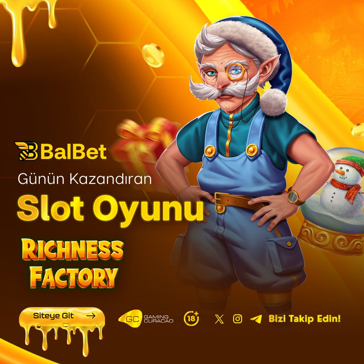 balbetresmi's tweet photo. 🍯 #balbet

🐝 #gününoyunu

🤑 #Richness #Factory

🧡 Üretimi başlat, kazancı büyüt.
💰 Özel sembollerle ödülleri katla.
🚀 Bonus modunda #yüksek çarpanları yakala!

✨✨✨✨✨✨✨✨

🤩 Güncel Giriş Adresimiz!
📍 https://t.co/TqQ1LnFstj https://t.co/54R8kOtnal