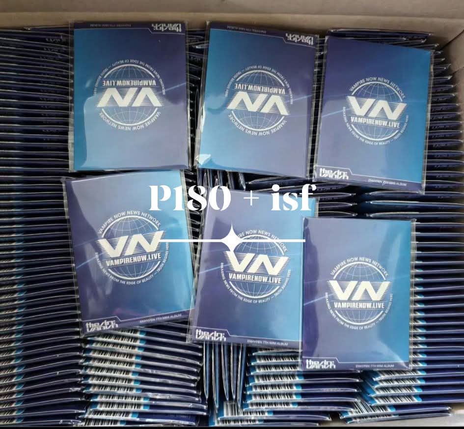 inch check 
THE SIN VANISH: Weverse ver 
-- P180  + isf
-- PAYO only once OC sent; isf once onhand 
-- ETA 2nd week of March 
-- Limited stocks available 

Reply mine + qty 
❌NO DM please❌ nocancellationoforders❌sensi
#ENHYPEN