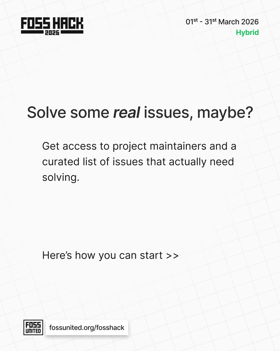 FOSS United tweet media