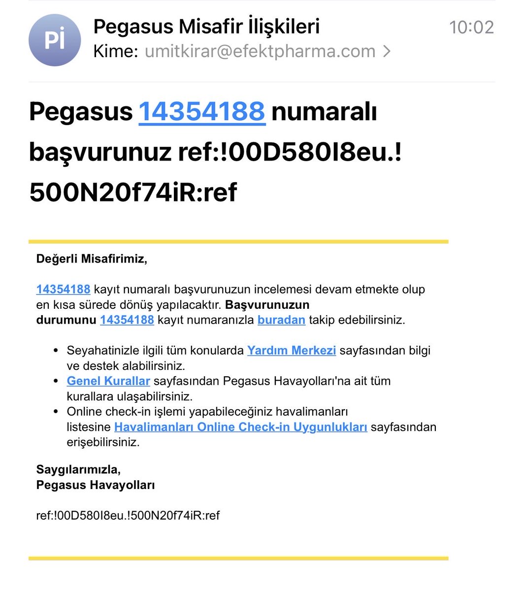 Umitkirar's tweet photo. Yine sonuçsuz bir mail 😡@pegasusdestek @flymepegasus @ucurbenipegasus https://t.co/NgS17U3tCg
