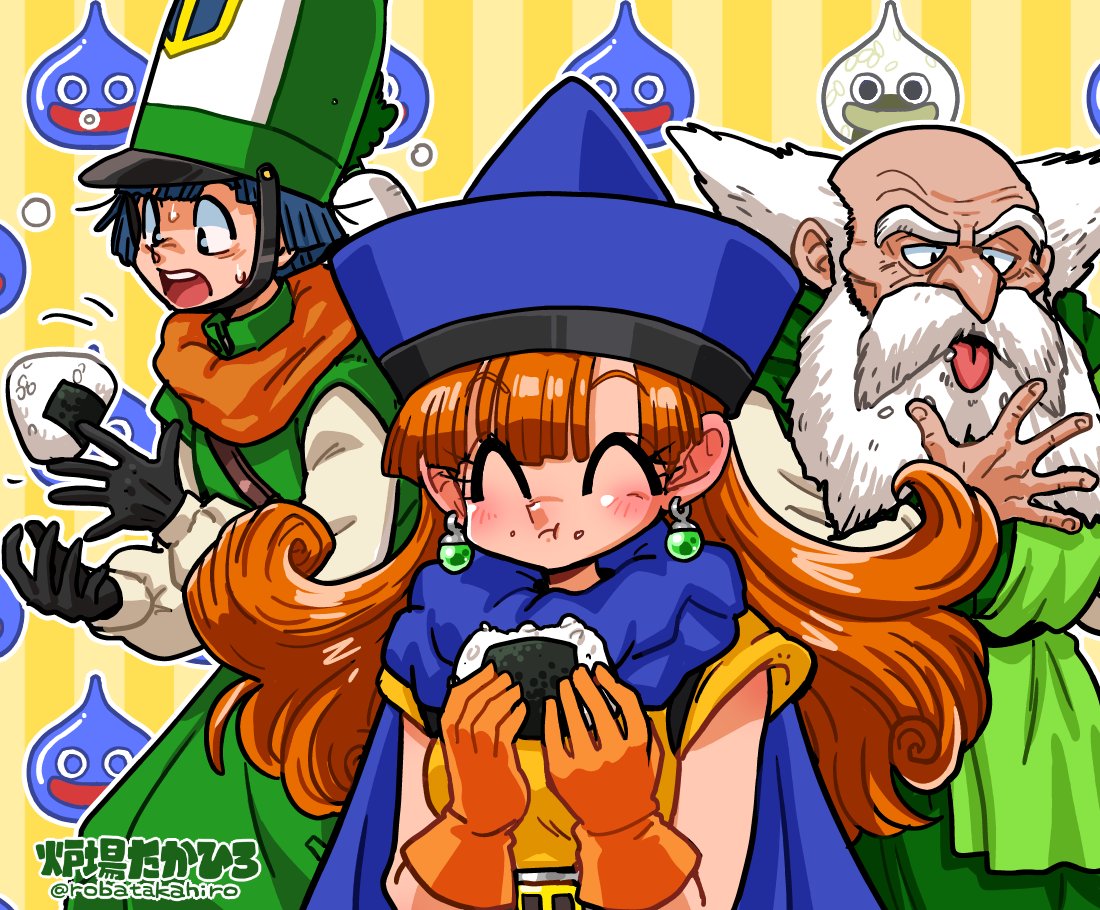 ヤエちゃんとサントハイム🍙 #今月描いた絵を晒そう