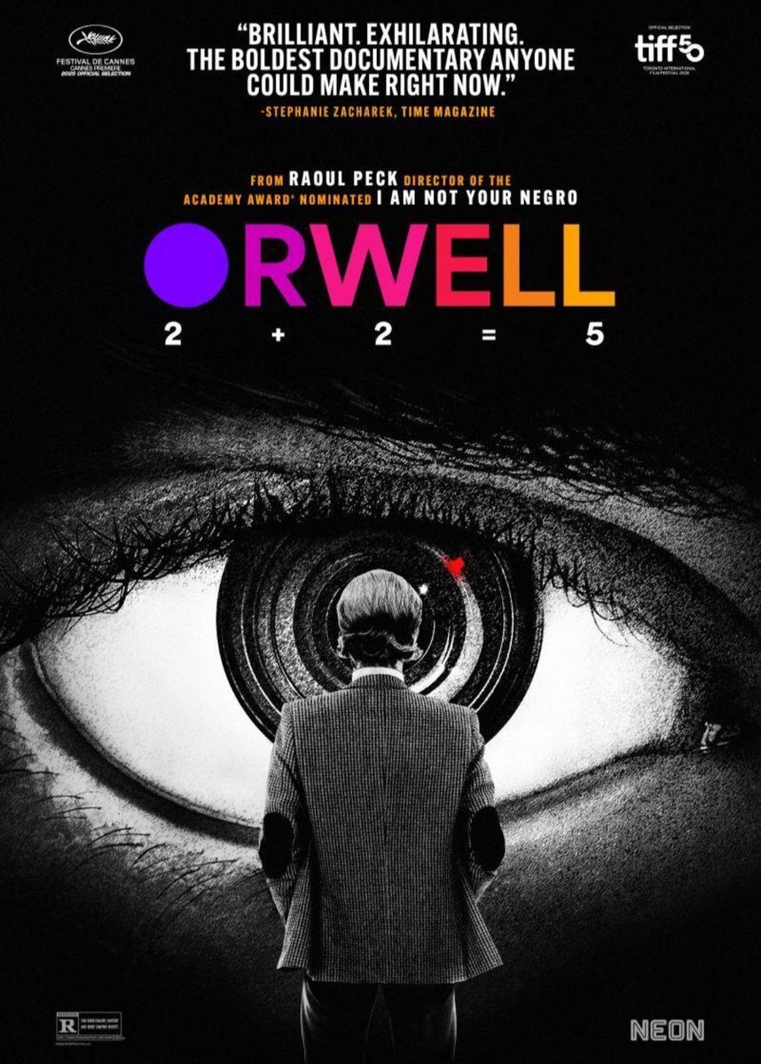 AlfonsGorina's tweet image. Estrenes: #Orwell Raoul Peck torna a exhibir el seu talent pel documental, per seguir denunciant els horrors d'aquest món. Els paral.lelismes amb l'actualitat són bàsics, però la seva brillant capacitat per crear l'estructura i discurs a partir d'imatges i ficcions, és brutal.
