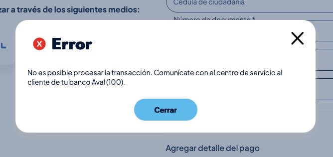 john_more's tweet photo. @grupoaval que pasa con avalapaycenrer no funciona para pagar crédito hipotecar de Avvillas!!! https://t.co/U7oyYrFBM5