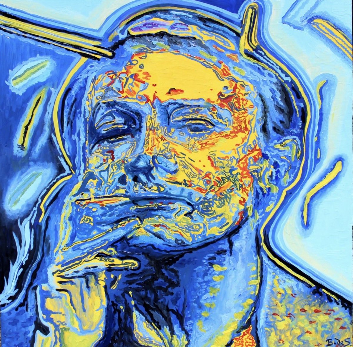 bernard_desouzy's tweet photo. 🎨 Michel Houellebecq, huile sur toile, 73X60.

« Ce sont les méthodes qu'on utilise qui déterminent la valeur d'une cause. »

— Michel Houellebecq, né le 26 février 1956 https://t.co/dqPn8XR3fn