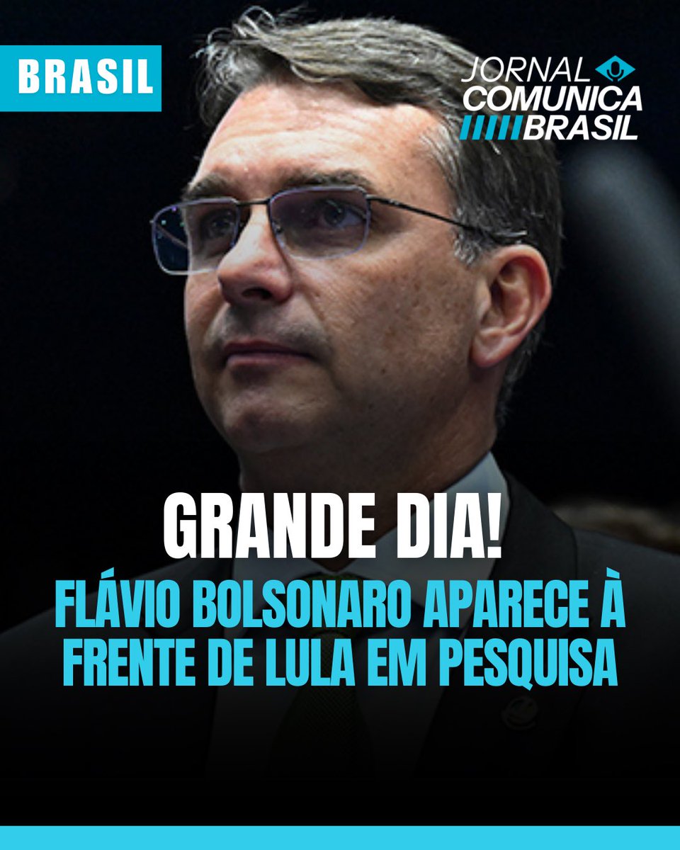 Pela primeira vez na série de pesquisas do instituto Paraná Pesquisas sobre a eleição presidencial deste ano, o senador Flávio Bolsonaro aparece numericamente à frente do presidente Luiz Inácio Lula da Silva nas intenções de voto.