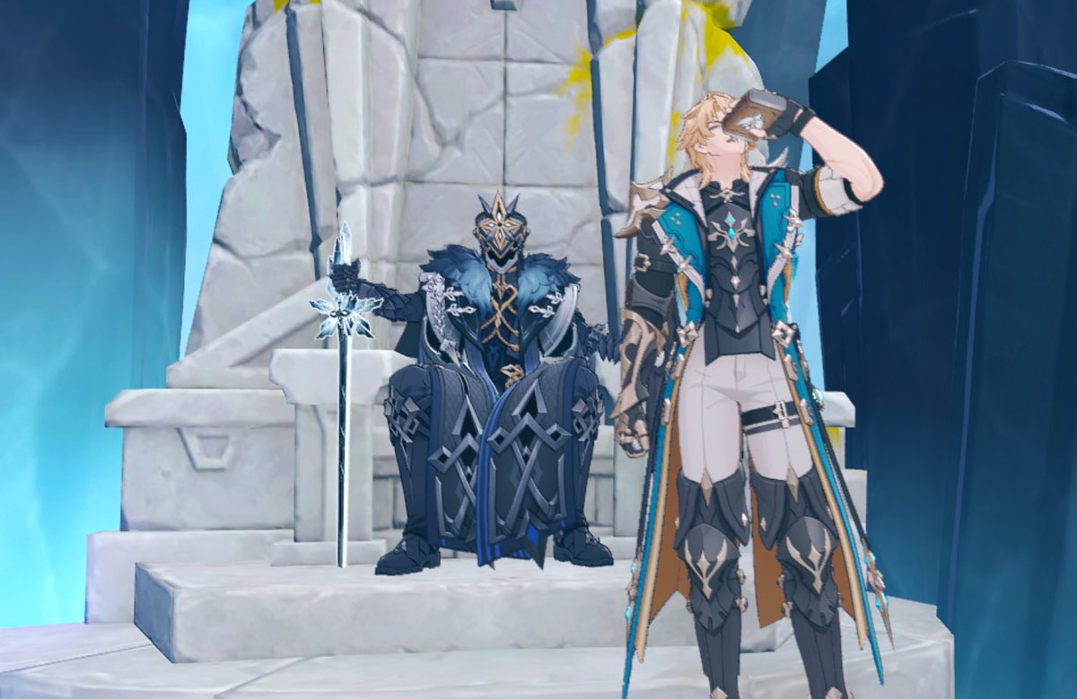 🧊も起きて一緒に飲もう！