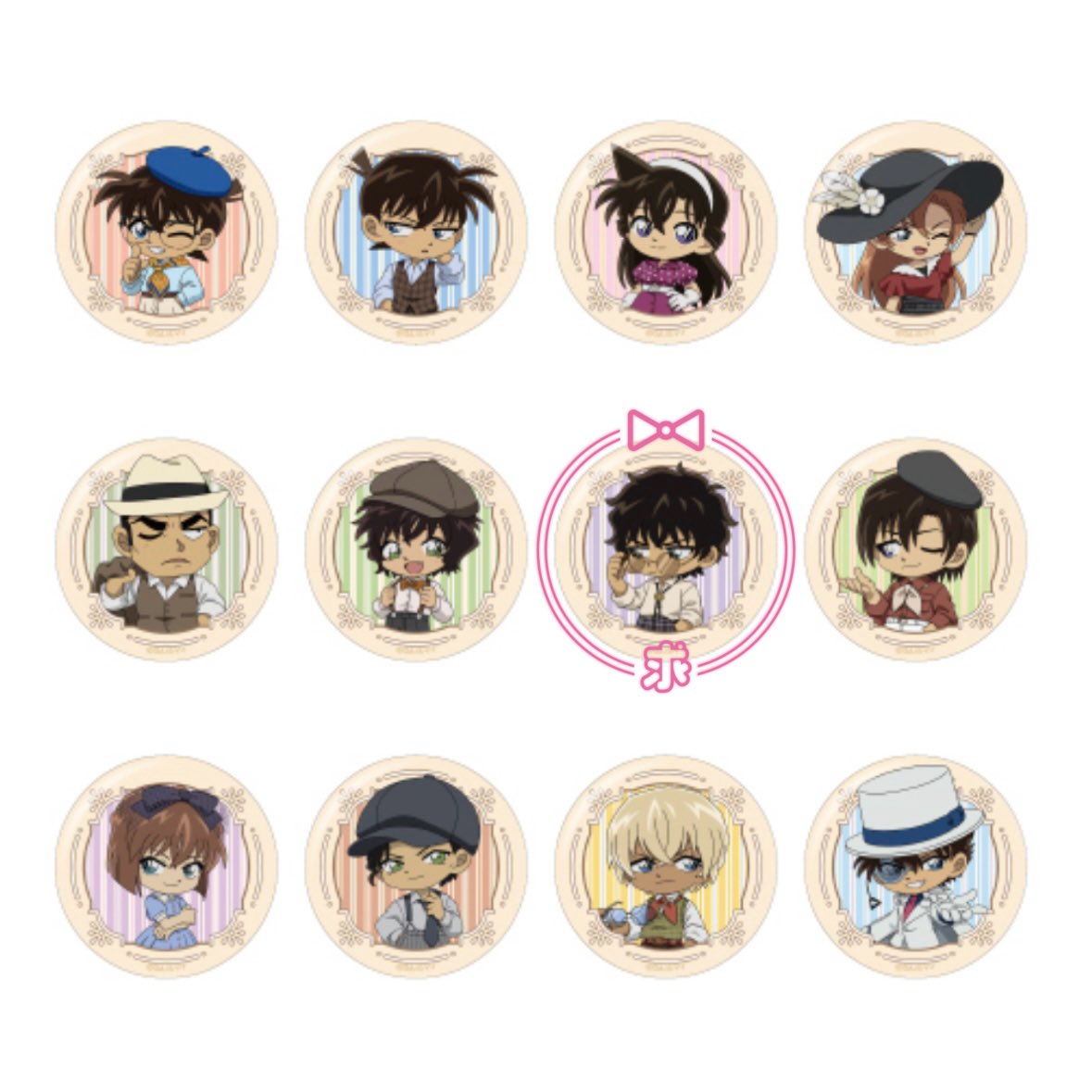 交換・譲渡】名探偵コナン コナンカフェ 2026 レトロver 缶バッジ 譲