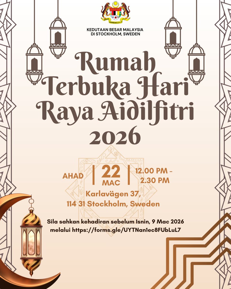 Embassy of Malaysia in Stockholm, Sweden tweet media