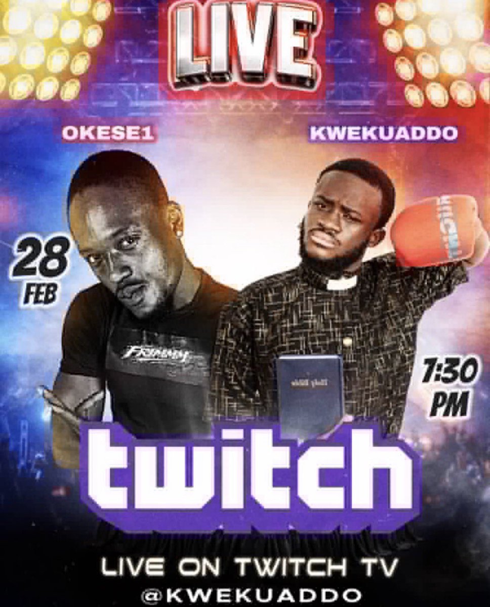 Okese It’s going down tomorrow! 🔥 Kweku Addo and Okese 1 on one stream 😮🔥