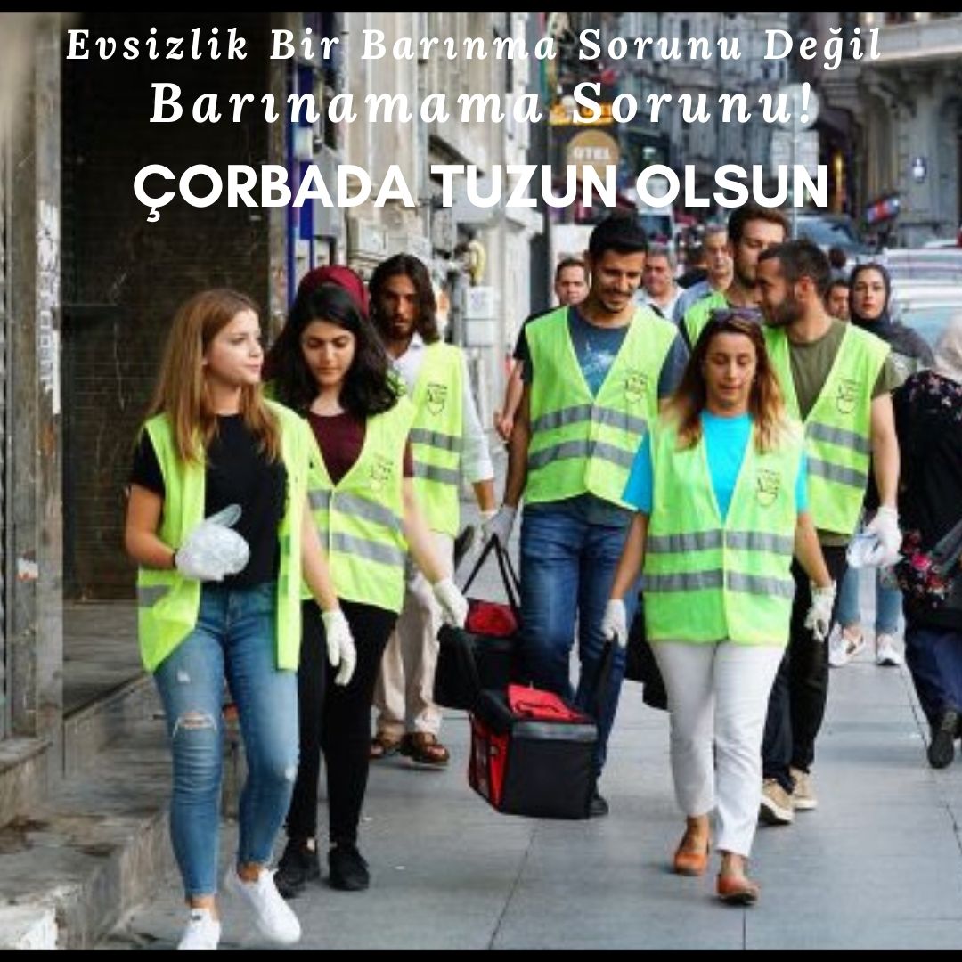 Çorbada Tuzun Olsun Derneği toplumla bağları kopmuş, sokaklarda hayatta kalmaya çalışan insanların hikâyelerini yeniden yazabilmeleri için onlara sağlıklı ve sürdürülebilir fırsatlar yaratmak üzere çalışan bir sivil toplum kuruluşu. <a href="/corbadatznolsun/">Çorbada Tuzun Olsun Derneği</a> 

haftalik.net/corbada-tuzun-…