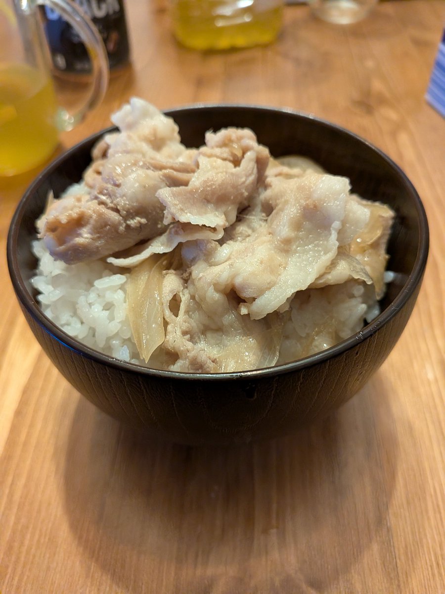 今日の晩ごはんは豚丼です
食後はYouTubeのヨット動画を延々見てます
#高松合宿2026