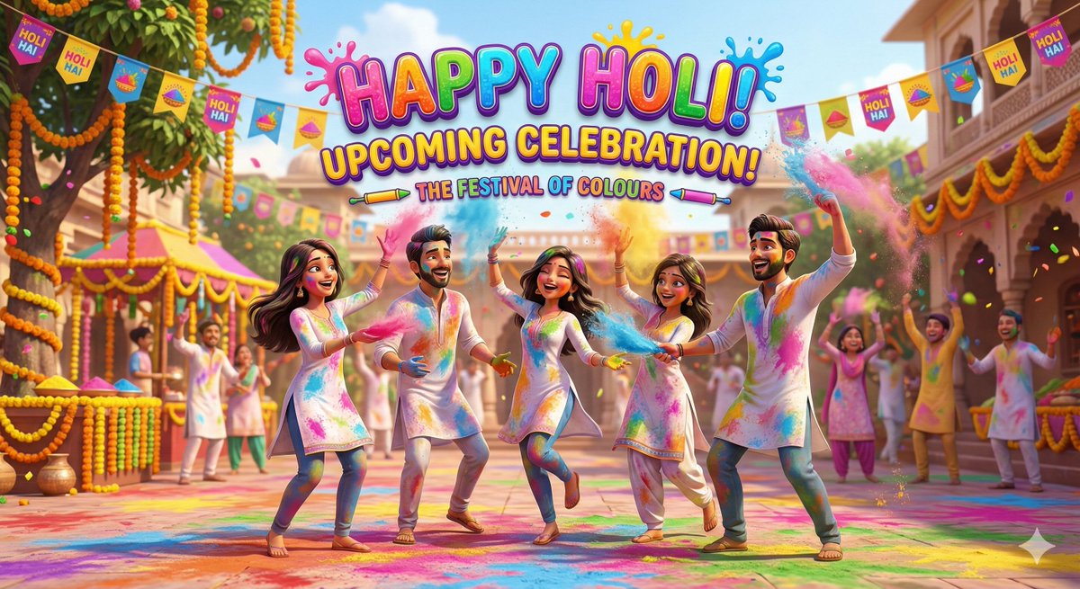 brands_tips's tweet image. Good vibes and colorful skies!  Adding a splash of 3D magic to our timelines to get ready for the upcoming Holi celebrations. Let the countdown begin! Get read-post with Bransd.live now!
#HappyHoli #ColorMeHappy #HoliVibes #Brandslive