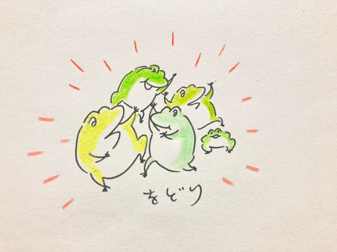 目が疲れたので落書きをアナログでしようと思って小さく描いたら目が疲れたので次はでかでかと描きます