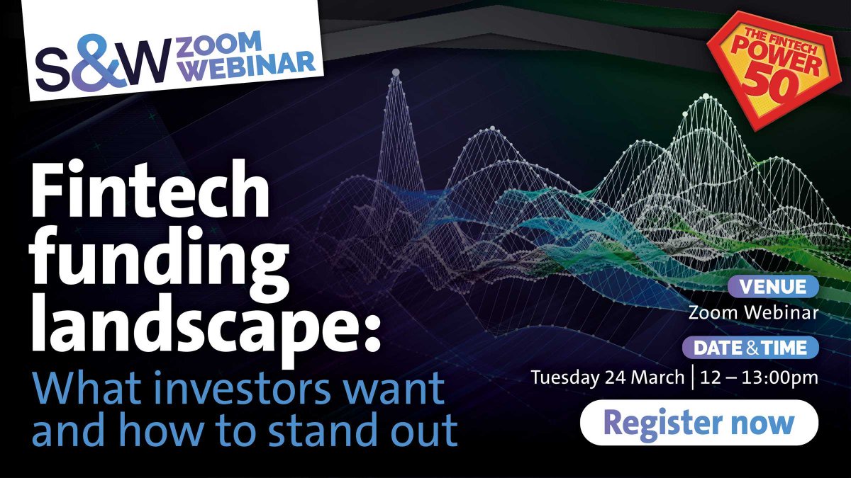 thepower_50's tweet image. Webinar invitation: Fintech funding landscape: What investors want and how to stand out.
Deep dive into the fintech funding landscape with S&amp;amp;W, taking place on Tuesday 24 March 2026, 12 - 1pm. 

Register here us06web.zoom.us/webinar/regist….

#SWGroup #SWInsights #FP50 #FintechPower50