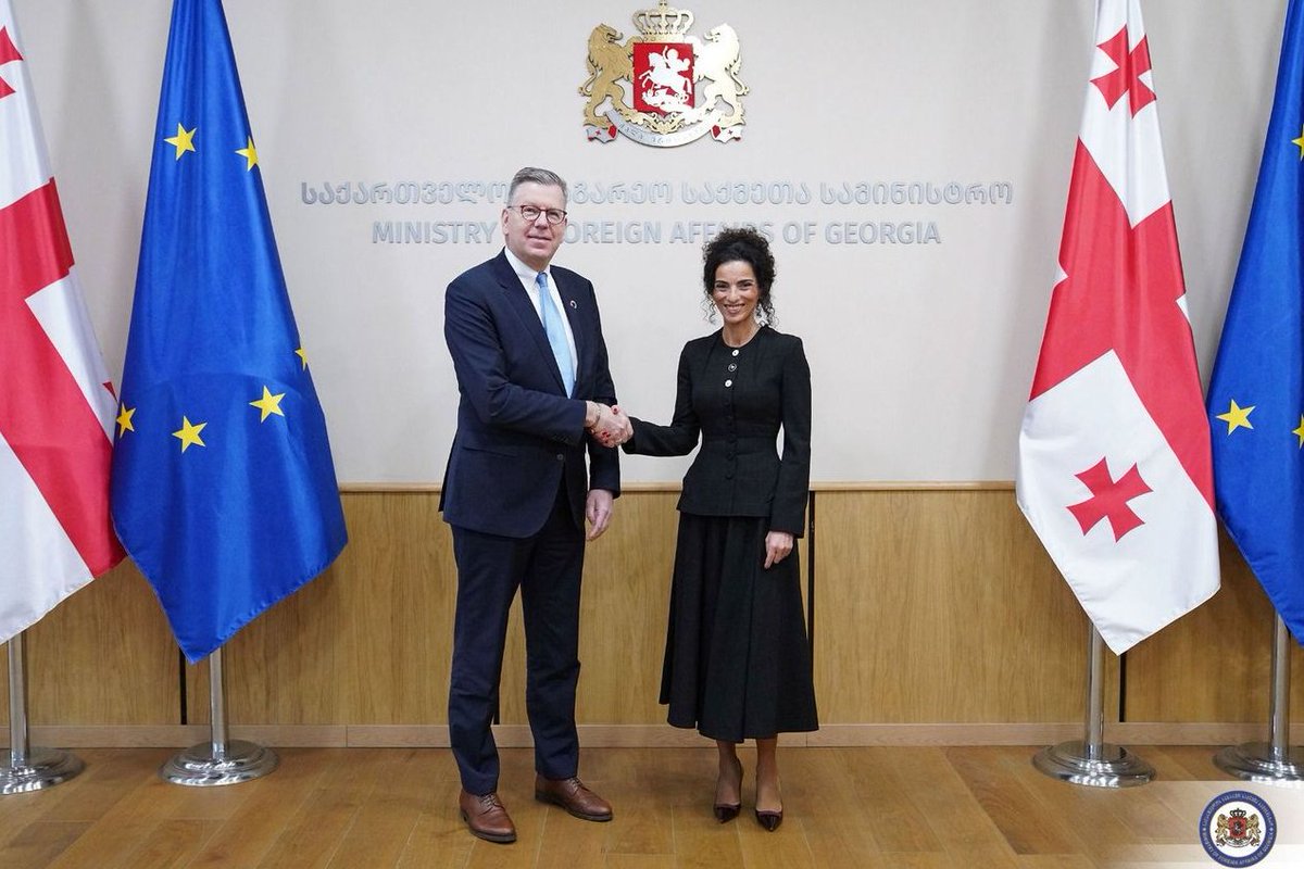 IOMGeorgia's tweet photo. IOM Regional Director for Europe and Central Asia
@ArthurErken and IOM Georgia Chief of Mission @ljlonnback discussed cooperation on diaspora engagement and preparations for Global Diaspora Summit with Deputy Minister @TotladzeKhatuna at @MFAgovge during RD's visit in #Georgia. https://t.co/pyHQWV0p61