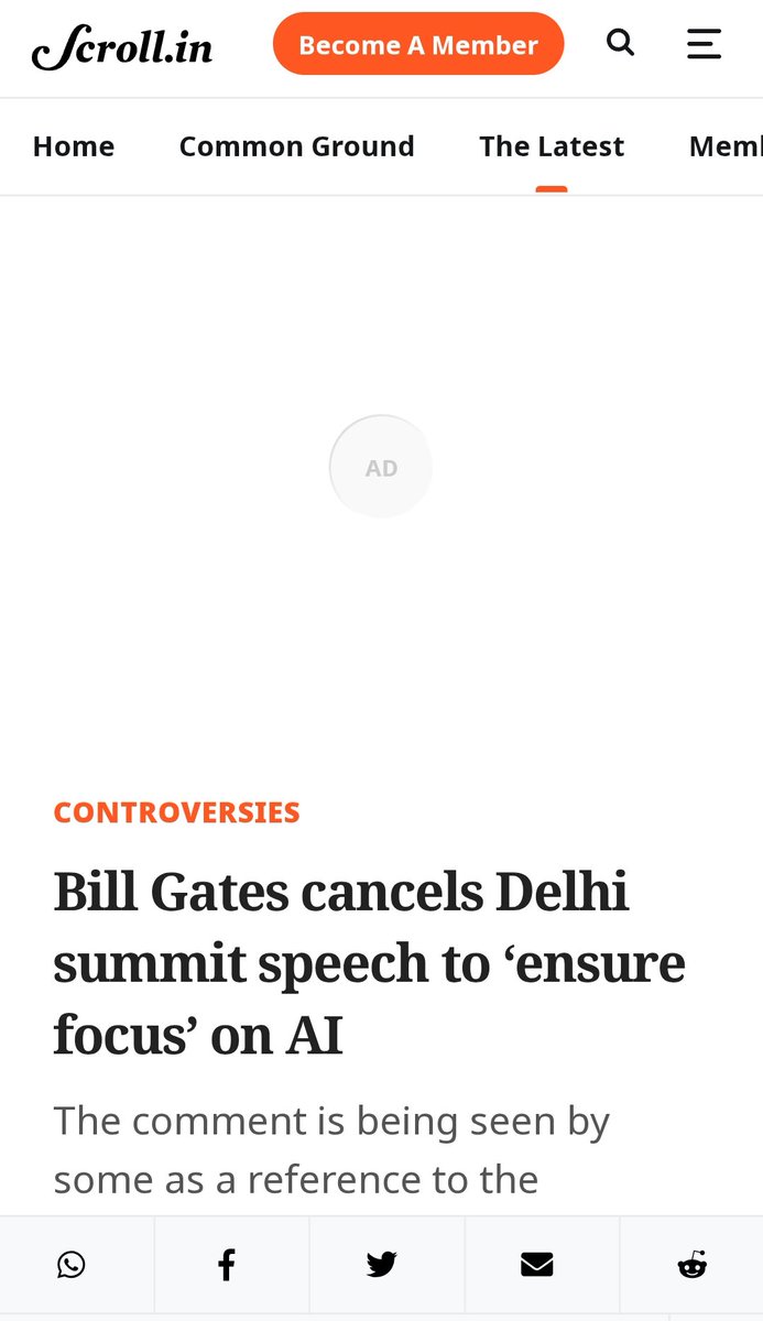 Bill Gates Office Speaks Regarding His Cancellation Of AI Impact Summit Keynote.

Microsoft co-founder Bill Gates cancelled his scheduled keynote address at the India AI Impact Summit, with his office stating that the move was intended to ensure the event remains focused on