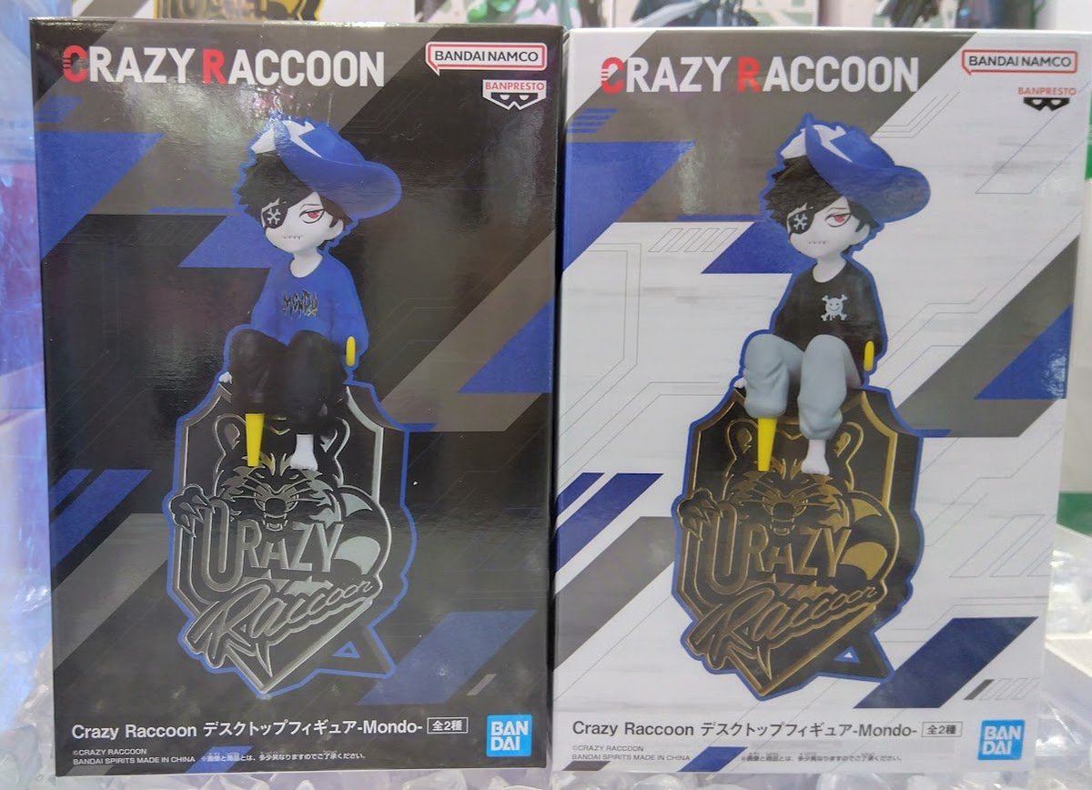 Crazy Raccoon デスクトップフィギュア ・-Mondo- ・-Kinako- 入荷