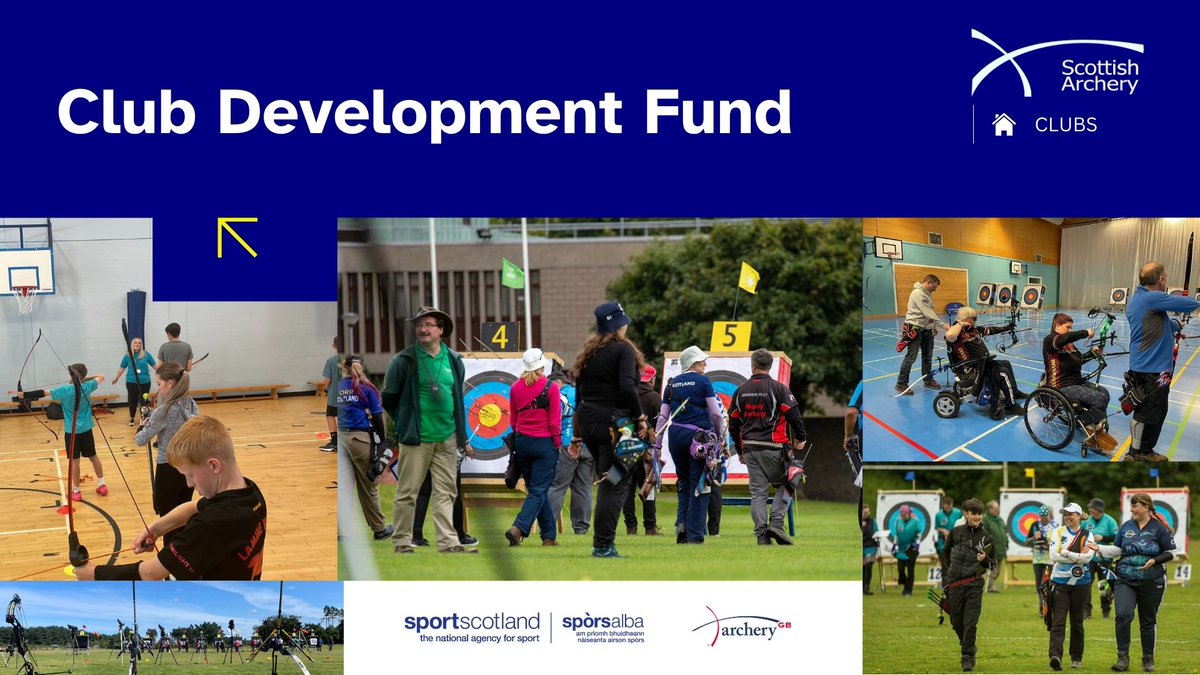 scottisharchery's tweet photo. CLUBS | Club Development Fund relaunched!🏹

As part of our 2025-29 Supporting Our Archery Community Strategic Plan, we have reintroduced our Club Development Fund (CDF)✅

➡️More info: https://t.co/mowQ741Y2y

#SupportingOurArcheryCommunity #Clubs #ClubSupport #ClubDevelopment https://t.co/AEMAYdSpIf