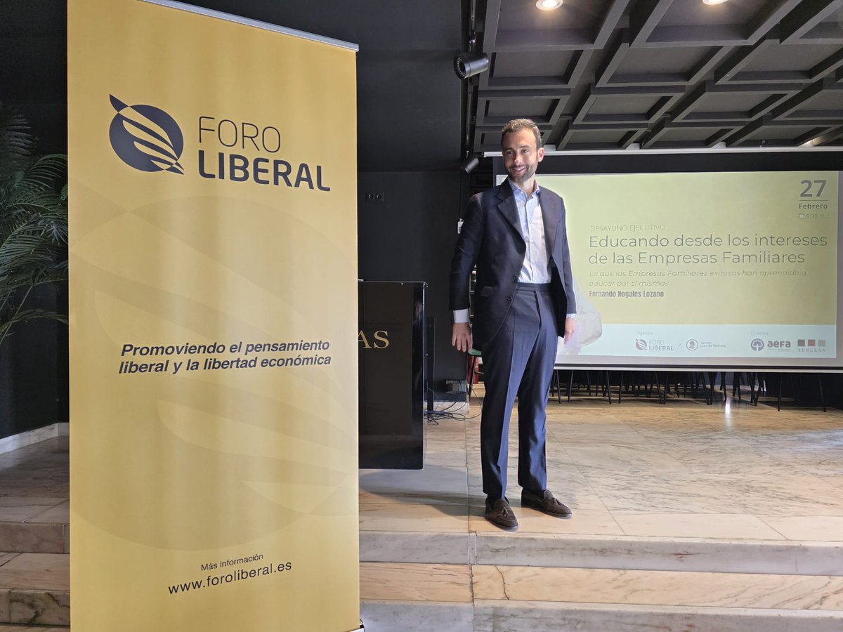 AEFALICANTE's tweet photo. 🔵 Desde #AEFA colaboramos hoy en el Desayuno Ejecutivo organizado por @EsForoLiberal - @juandemariana, en el que se aborda el papel de la #educación desde los intereses de la empresa familiar.

#EmpresaFamiliar #ForoLiberal https://t.co/fOUkg8sg0S