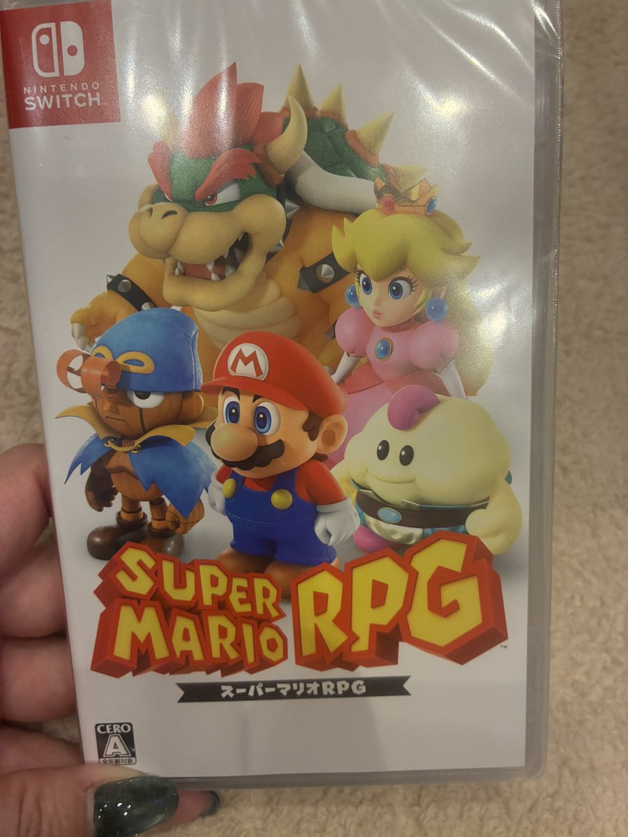 kosekiからマリオRPGもらいました✨
配信でやるから楽しみに待っててね！