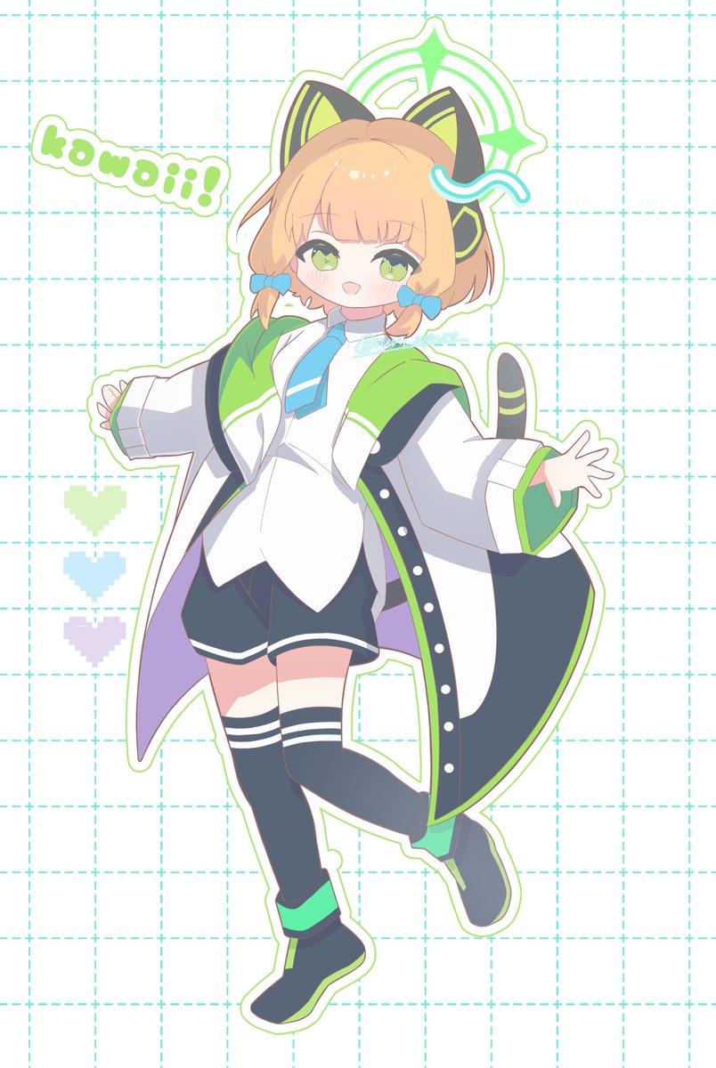 ミドリちゃん1枚とVRC多めでした！ #今月描いた絵を晒そう