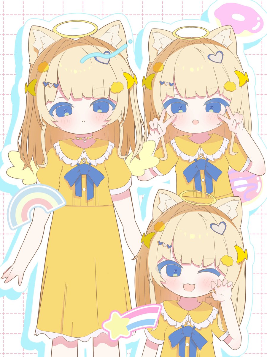 ミドリちゃん1枚とVRC多めでした！ #今月描いた絵を晒そう