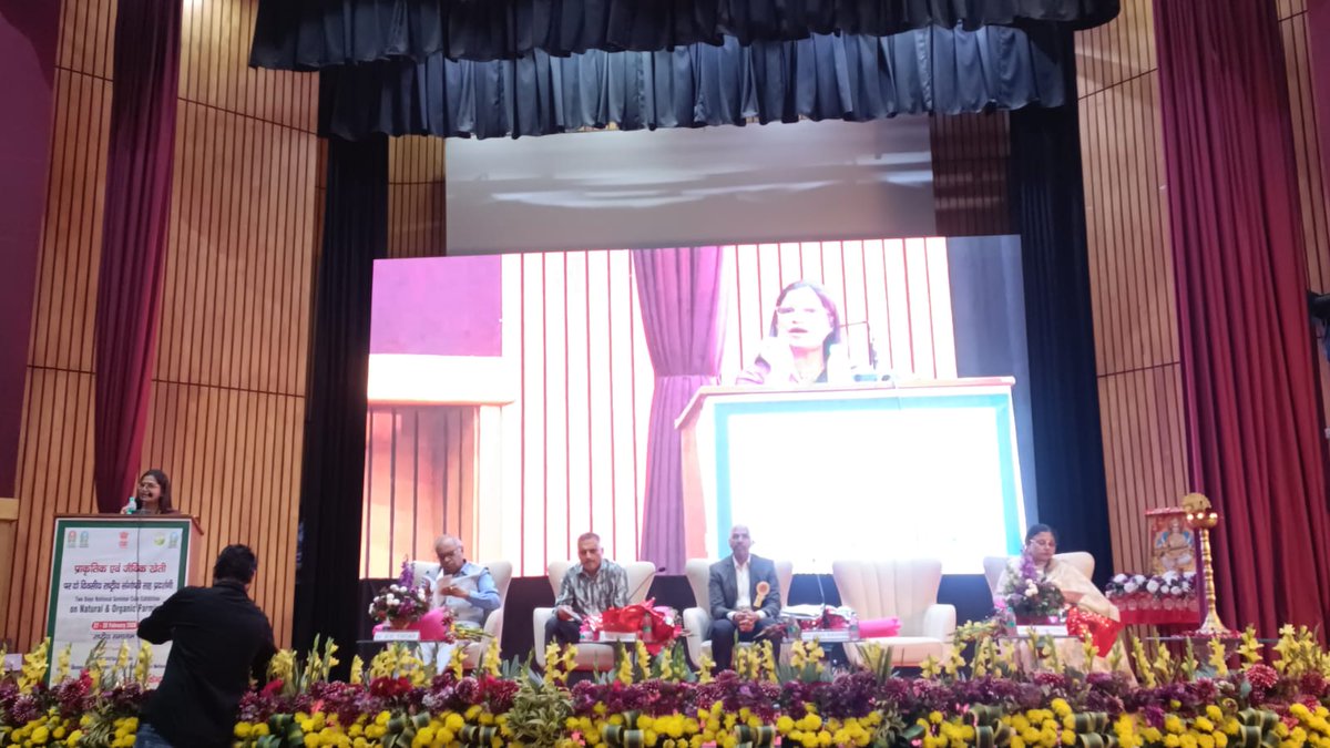 Two-Day National Seminar-cum-Exhibition on Natural Farming is being organized by NCONF Ghaziabad on 27-28 Feb. 2026.Dr. A.K.Yadav, Ex Director Advisor MoA, Dr. Gagnesh Sharma Director NCONF and Smt. Gulveena Badhan DS ( INM Division) chief Guest of the seminar