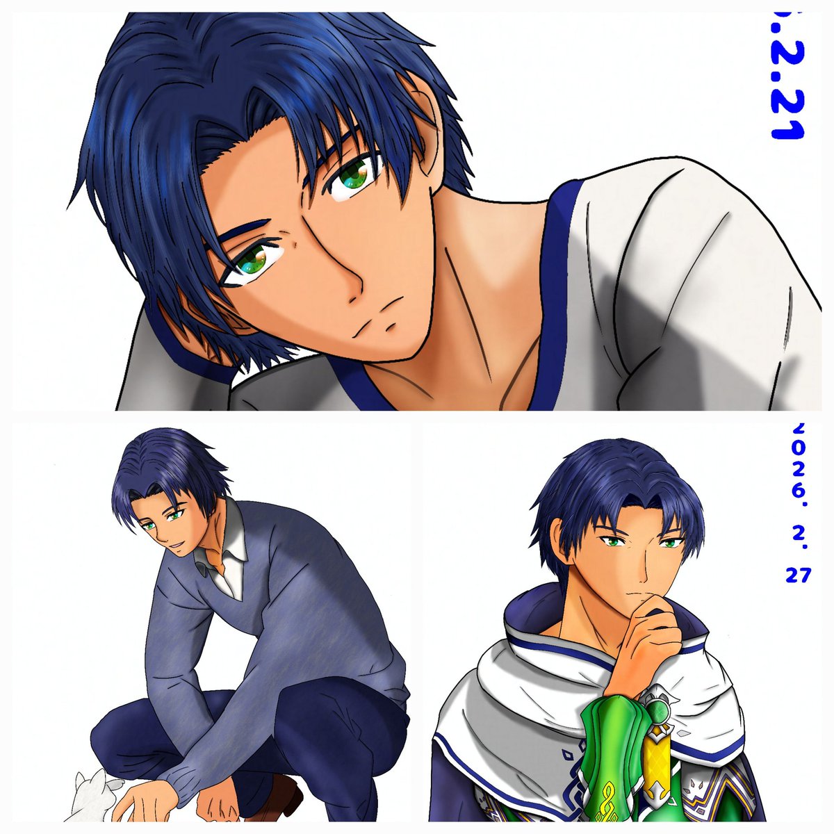 #今月描いた絵を晒そう

今月は12枚です😊お気に入りは寝転んでリラックスモードのポール様と黄色い帽子の幼稚園ポール様•*¨*•.¸♬︎