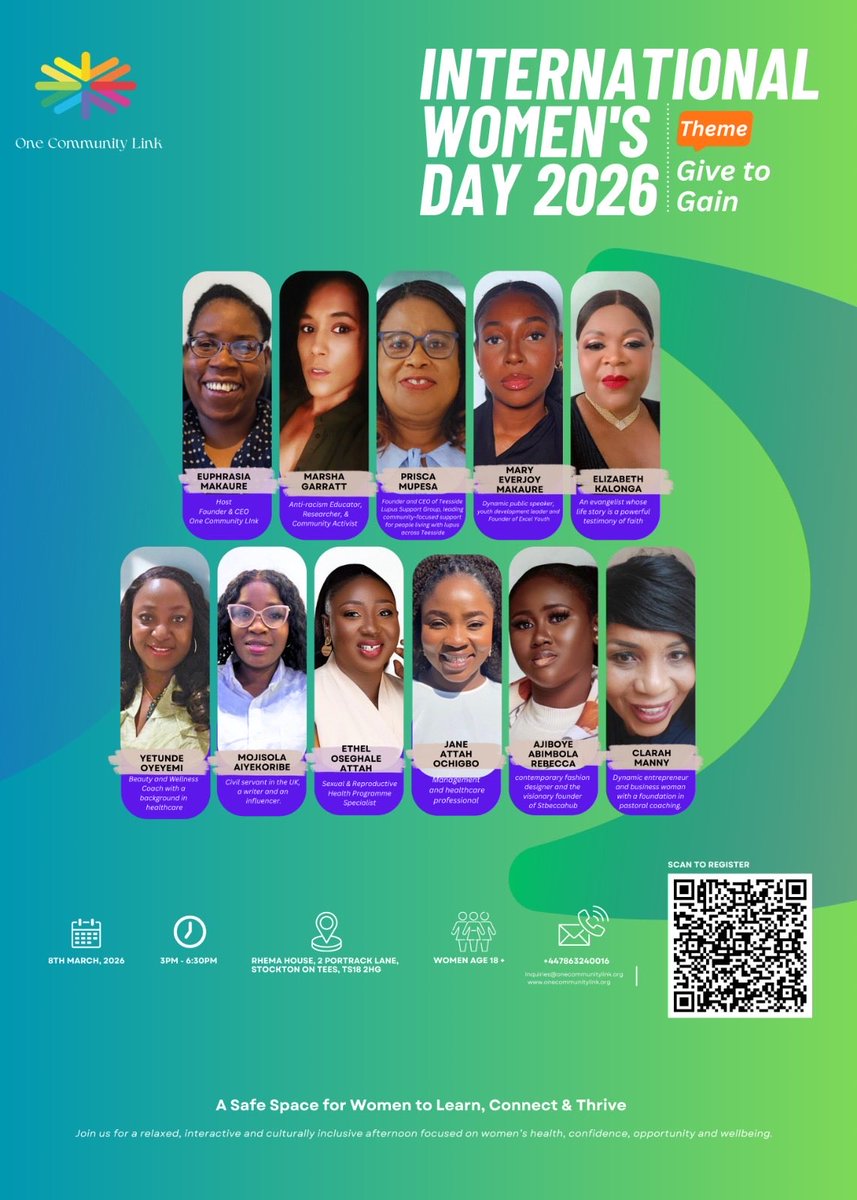 onecommunityli1's tweet photo. Scan to register! “Together we rise—come and be part of this special Women’s Day celebration. https://t.co/X3MvccFSPK
