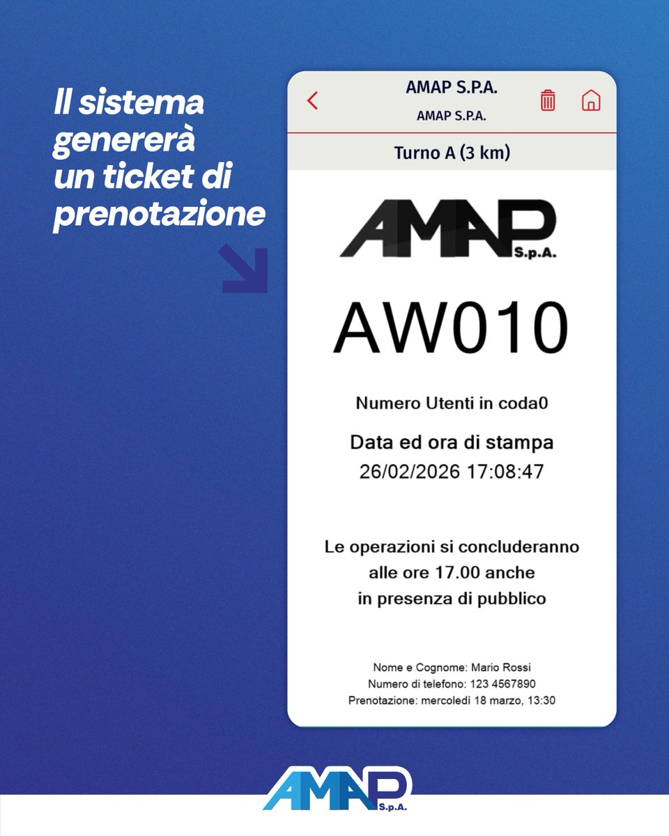 AMAP_Palermo's tweet photo. #amapinforma È ora disponibile il nuovo sistema di prenotazione appuntamento presso gli sportelli Amap. Al momento il servizio è disponibile presso lo sportello di Palermo e a breve saranno inseriti anche altri sportelli
Per maggiori informazioni 🔗 https://t.co/fhdkFgPfPO https://t.co/I6xVQr7qS4